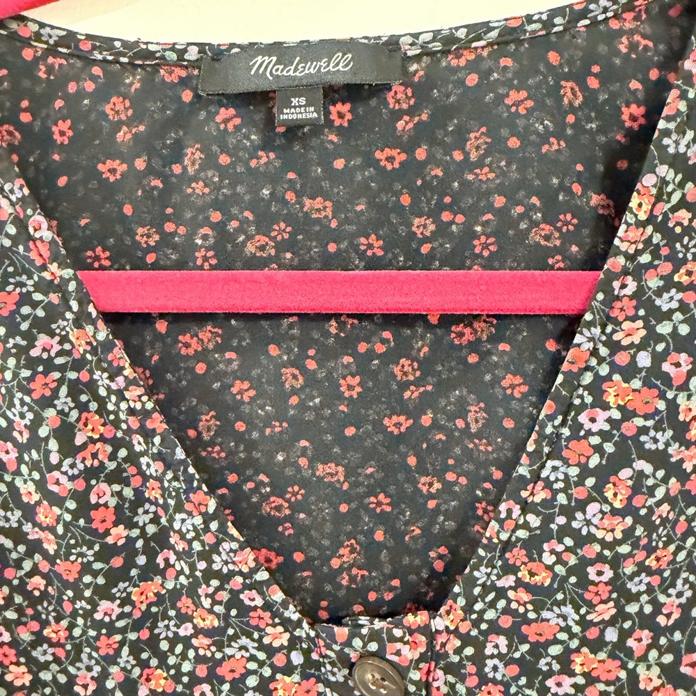 Madewell Easy Midi Dress in Fieldwalk Floral – Size XS - Picture 5 of 7